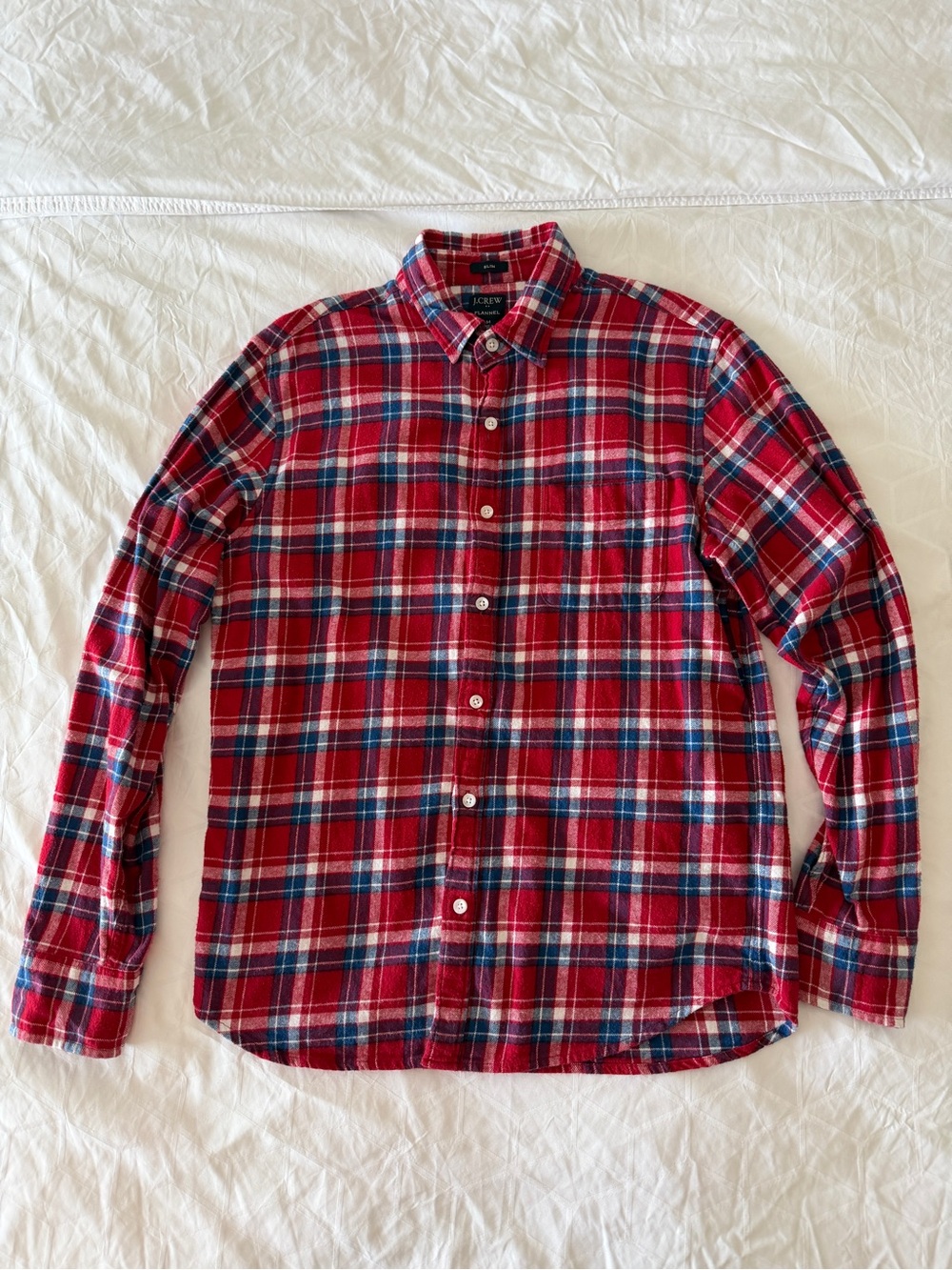 J. Crew Slim Plaid Flannel Shirt - Medium